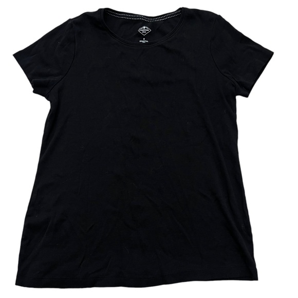 st. John Bay Classic, Black essentials tshirt small - Picture 1 of 4